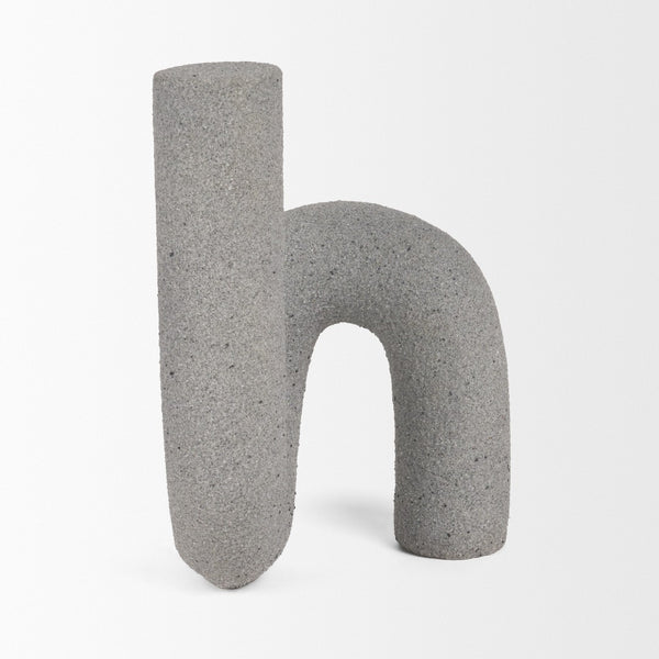 Mercana Kailyn Modern Sculptural Decorative Object for Stylish Home Décor, Perfect for Shelves & Tables Concrete Gray | Resin 71079
