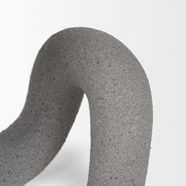 Mercana Kailyn Modern Sculptural Decorative Object for Stylish Home Décor, Perfect for Shelves & Tables Concrete Gray | Resin 71079