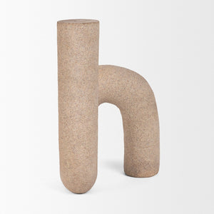 Mercana Kailyn Modern Sculptural Decorative Object for Stylish Home Décor, Perfect for Shelves & Tables Sandstone | Resin 71080