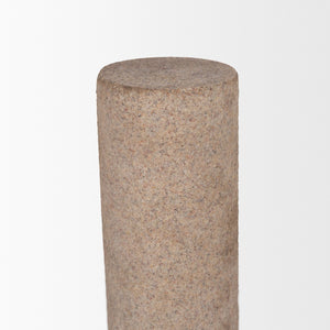 Mercana Kailyn Modern Sculptural Decorative Object for Stylish Home Décor, Perfect for Shelves & Tables Sandstone | Resin 71080