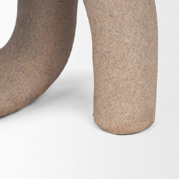 Mercana Kailas U-Shaped Decorative Object: Modern Matte Accent for Stylish Interiors, Lightweight & Durable Sandstone | Resin 71081