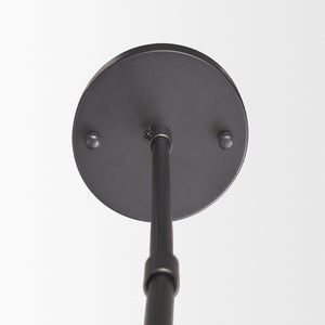 Mercana Anna Dramatic Six-Bulb Chandelier with Gun-Metal Frame & Clear Rods for Modern Glam Interiors 67140