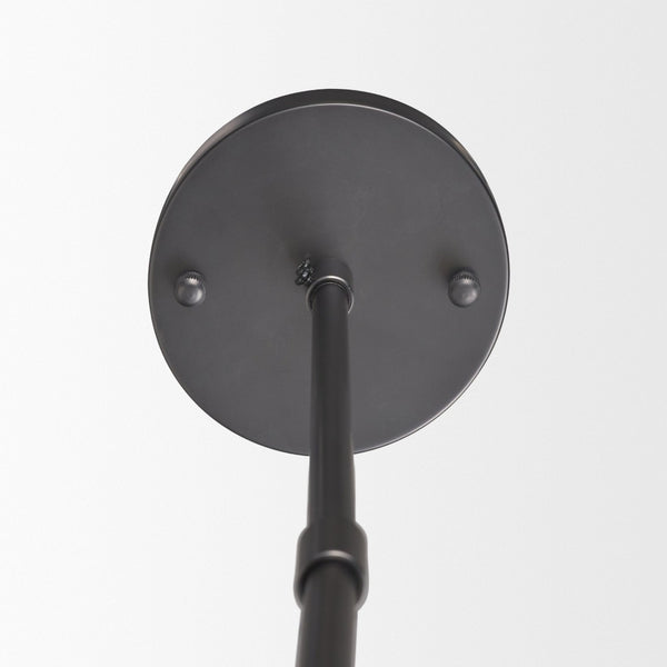 Mercana Anna Dramatic Six-Bulb Chandelier with Gun-Metal Frame & Clear Rods for Modern Glam Interiors 67140