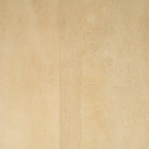 Mercana Crossman Solid Mango Wood Dining Table with Sculptural Pedestal Base for Elegant Gatherings 60" Blonde Wood Top | Blonde Wood Base 68518-AB