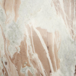 Mercana Allyson Round Pedestal Coffee Table with Unique Marble Top - Elegant Modern Design for Living Spaces 71102-AB