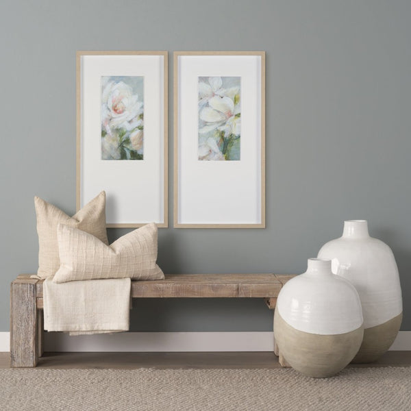 Mercana McArthur Rustic Entryway Bench with Durable Construction and Charming Blush Undertones for Home Decor 71130