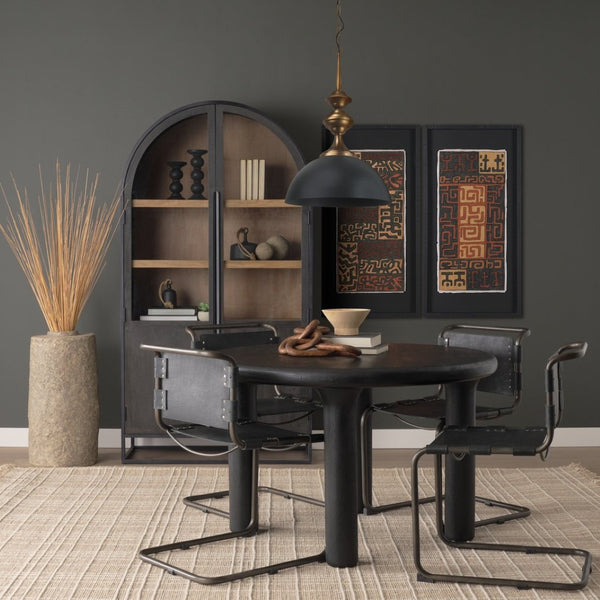 Mercana Willson Vintage-Inspired Domed Pendant Light - Stylish Metallic Fixture for Modern and Rustic Spaces 69676