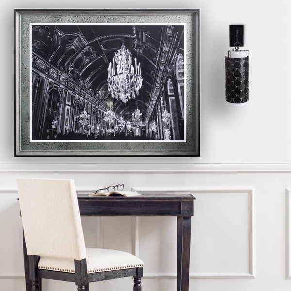 Mercana Brasseur III Contemporary Fish Scale Wall Sconce - Sculptural Lighting for Modern Home Decor Black Metal 65388