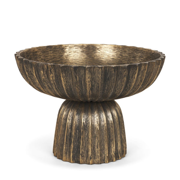 Mercana Ciaran Decorative Bowl - Sculptural Metal Accent for Modern Interiors, Perfect for Stylish Décor Antique Gold 71159