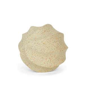 Mercana Imani Sculptural Textured Metal Decorative Orb - Organic Twists for Modern Home Accents & Style Beige | Small 71166