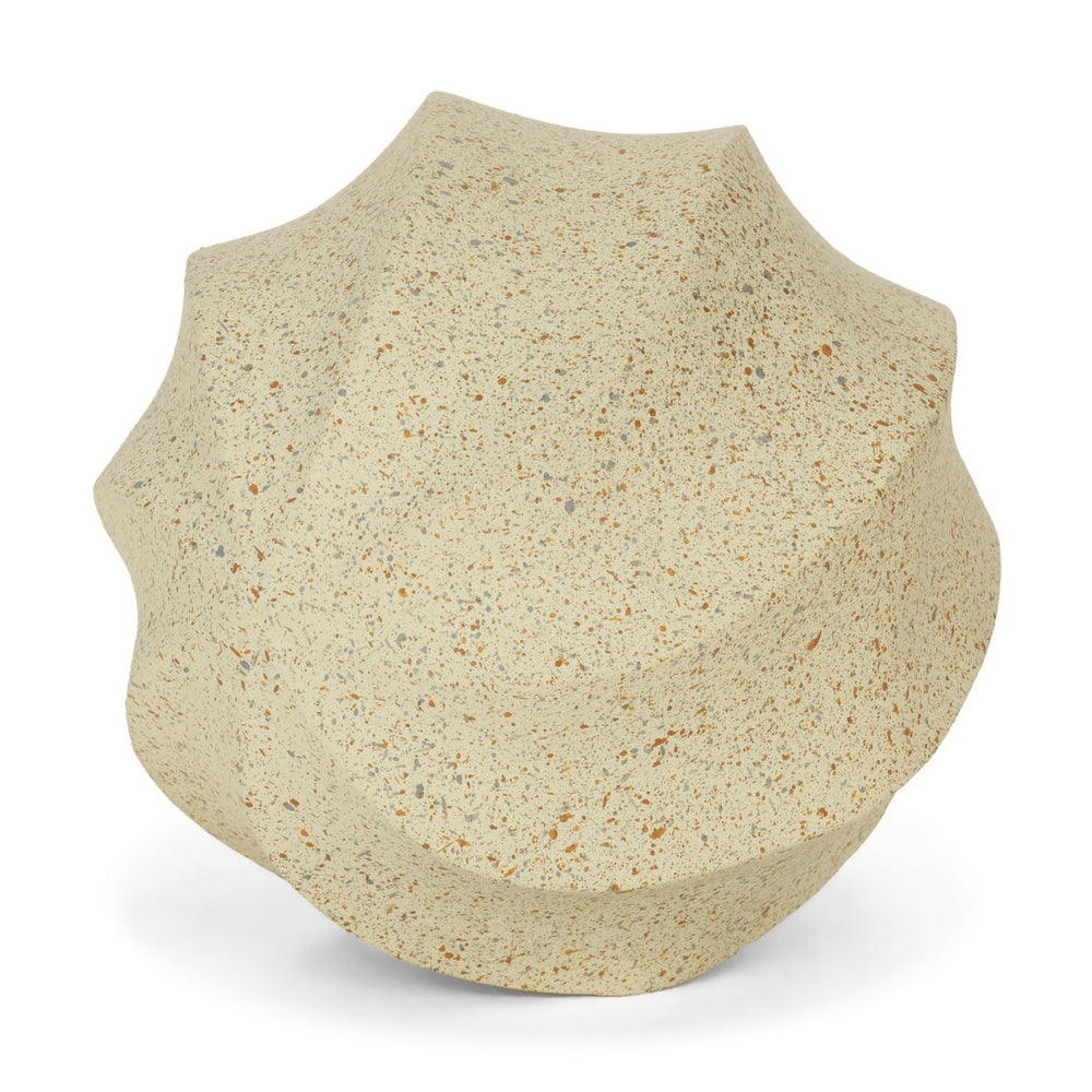 Mercana Imani Sculptural Textured Metal Decorative Orb - Organic Twists for Modern Home Accents & Style Beige | Large 71167