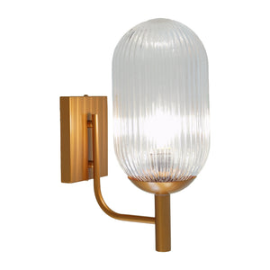 English Elm Ashcroft Furniture - Dewdrop Bronze and Clear Wall Lamp — Glass Globe Sconce, E12 Candle Bulb, Hardwired 16.3"H Accent Light B183P301077