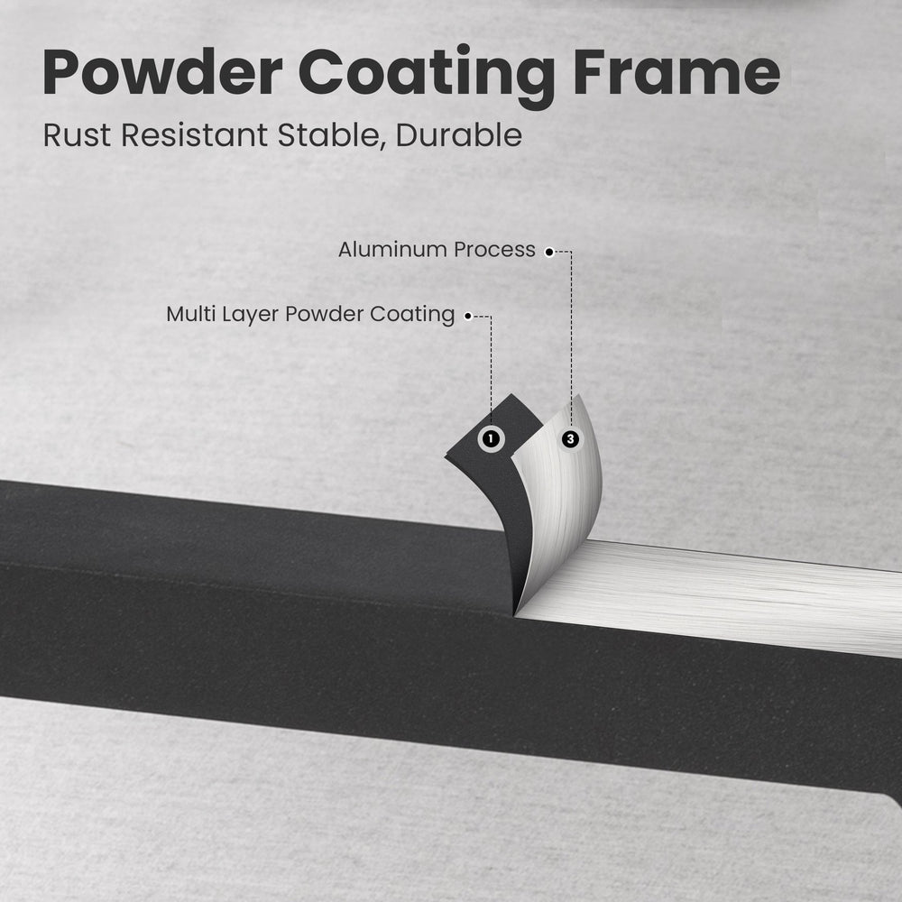 English Elm Modern 35.4" Rounded Square Outdoor Bar Table with Greek White Sintered Stone Top, Umbrella Hole W1886P300274