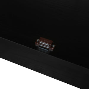 English Elm Storage Cabinet with Acrylic Door, Gold Handle, Non-Slip Feet, Lock Wall Parts, Scratch-Resistant Floor Protection, Slim 64.38x17.13x6.89 in W688P173276