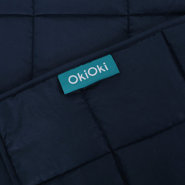 English Elm Christopher Knight Home® - 205T Cotton Weighted Blanket 20lbs – Breathable 7-Layer Cooling Design for Deep Pressure Sleep Aid Navy Blue 72154.00NBLU