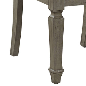 English Elm Zumala Beige Linen Side Chair Set of 2 — Weathered Oak Frame, 3" Foam Cushion, 220lb Capacity, Stylish Dining B2726P288778