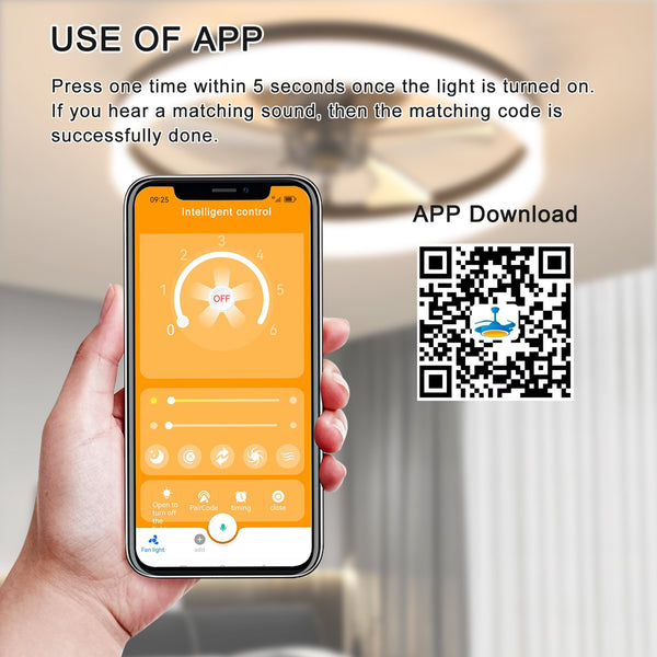 English Elm Ceiling Silent Dimmable LED Fan Light with Remote, Ultra-Quiet 21dB, 6-Speed Modern Thin Design Pink W1340120484