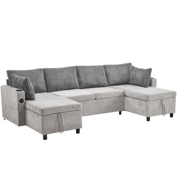 English Elm Swivel Barrel Accent Chair Chenille Tufted Round Club Seat for Living Room Lounge Grey N719S002230E