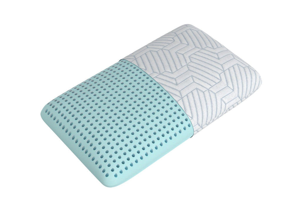 English Elm Bella Cooling Memory Foam Pillow with Phase Change Cover for Hot Sleepers B337P360166