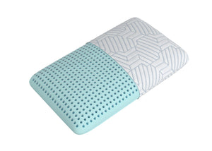 English Elm Bella Cooling Memory Foam Pillow with Phase Change Cover for Hot Sleepers B337P360166