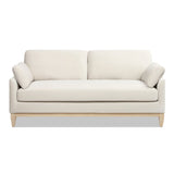 English Elm Pasadena 75.5" Modern Farmhouse Sofa, French Beige Performance Velvet