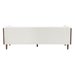 English Elm 3-seater Button Tufted Waffle Stitch Sofa Solid Hardwood Frame Mid Century Living Room N771P243854M_N771P243867M