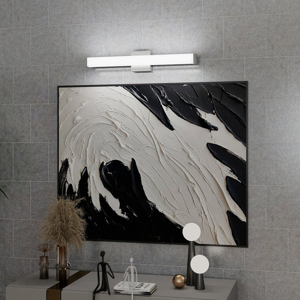 English Elm Bathroom Vanity Light Bar - Modern Brushed Nickel Led Fixture, 25" 14W 6000K Cool White Illumination W2312P374953