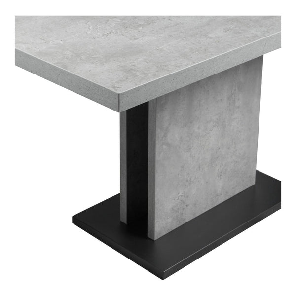 English Elm Hanlon Concrete Finish Rectangular Dining Table Seats Four Urban Loft Modern B2769S00001