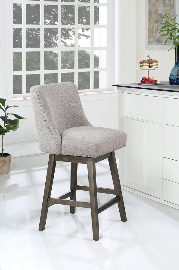 OSP Home Furnishings Granville 26" Swivel Stool Wheat / Grey