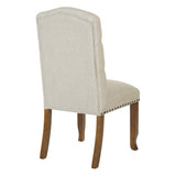 OSP Home Furnishings Jessica Tufted Dining Chair Linen