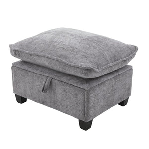 English Elm United U-Shaped Sectional Sofa 106" Cloud Couch - Comfy Chenille, Storage Ottoman, Usb Ports & Pillows W1568S00232-GIGA