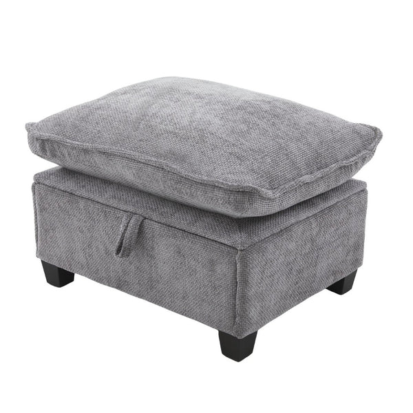 English Elm United U-Shaped Sectional Sofa 106" Cloud Couch - Comfy Chenille, Storage Ottoman, Usb Ports & Pillows W1568S00232-GIGA