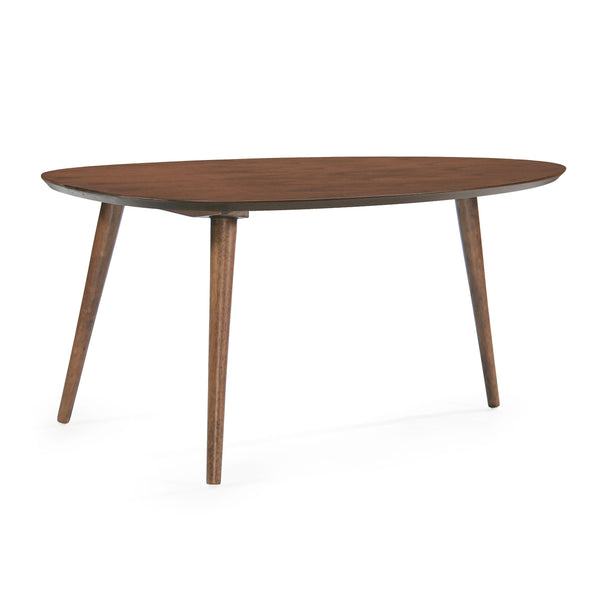 English Elm Christopher Knight Home® - Coffee Table - Mid-Century Modern Oval Design With Eco-Friendly Wood Legs For Stylish Living Spaces N771P256402T