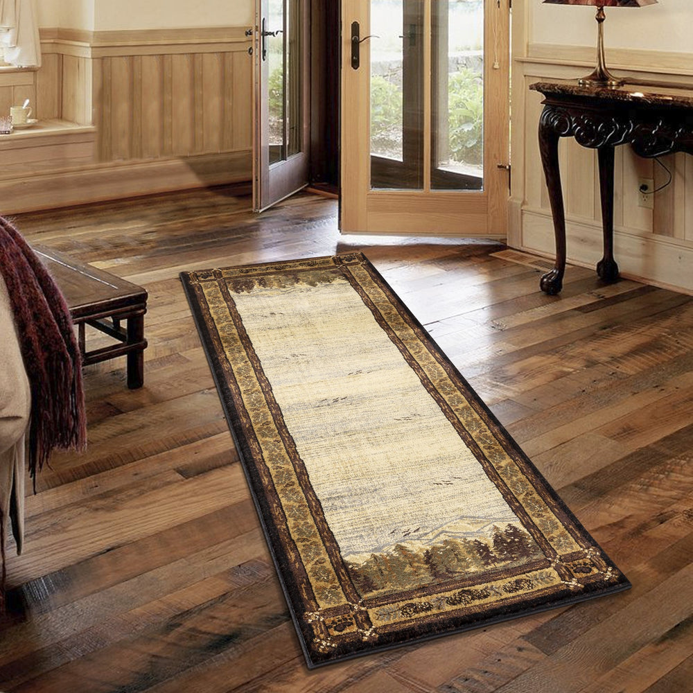 English Elm Nature'S Nest Lodge Area Rug - 2'7" X 7'3" Soft, Durable, Stain-Resistant For High-Traffic Spaces B186P180974