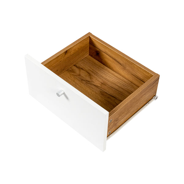 English Elm Sideboard Fluted Buffet Cabinet 47.2" with 3 Drawers & 2 Doors, Adjustable Shelves, Sleek Metal Handles W2282P220585