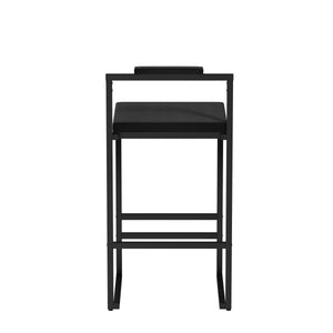English Elm Modern Velvet Upholstered Bar Stools Set Of 2 - Stylish Counter Height Chairs With Footrest & Support W1757P310422