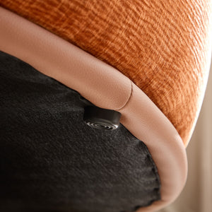 English Elm 134.63'' Oversized L-Shape Sectional Sofa In Orange With Right-Facing Chaise For Modern Living Spaces W876S00312