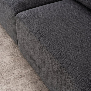 English Elm LY-029 Modular Gray Compression Sofa — 4-Seater L-Shaped Chenille, High-Density Foam, Elegant Comfort W2231S00021