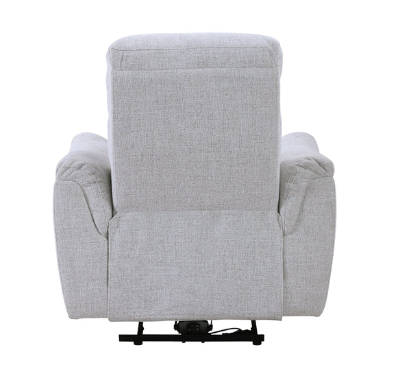 English Elm Eastre Gray Chenille Power Recliner with USB & Type-C, Pocket Coil Comfort, Solid Wood Frame B2726P375949