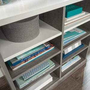 English Elm Open Open Storage Cabinet Brown Finish for Crafts & Office — Compact, Durable, Scratch-Resistant Organizer B356P367953