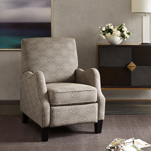 JLA Home Madison Park - Push Back Recliner: Transitional Beige Polyester-Cotton Chair with High-Density Foam, Solid Wood Legs, Smooth Recline MP103-0247