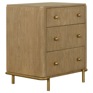 English Elm Stevie Sand Wash/Grey 4-Piece Queen Bedroom Set - Mid-Century Modern Style With Smart Storage Solutions B062S01175-GIGA