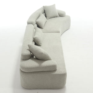 English Elm Modern Foam-Filled Sleeper Sofa Bed For Living Room & Bedroom, Stylish Boucle Design, 3 Colors W2705S00008-GIGA