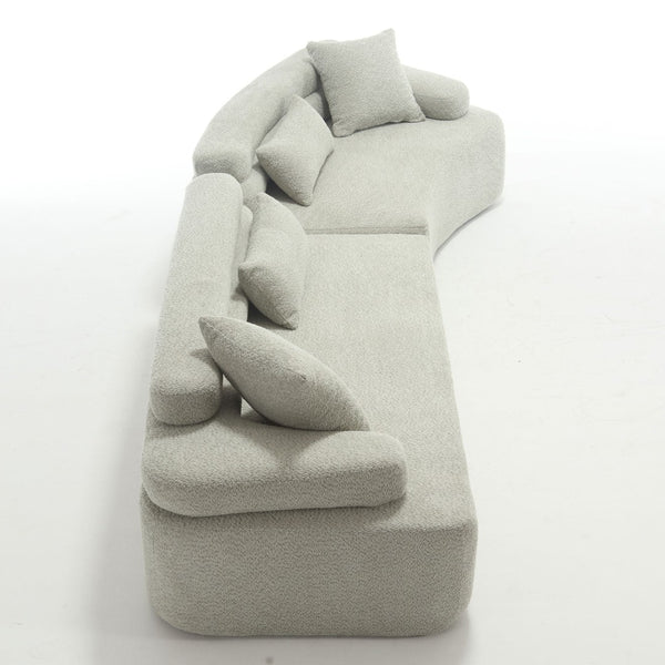 English Elm Modern Foam-Filled Sleeper Sofa Bed For Living Room & Bedroom, Stylish Boucle Design, 3 Colors W2705S00008-GIGA