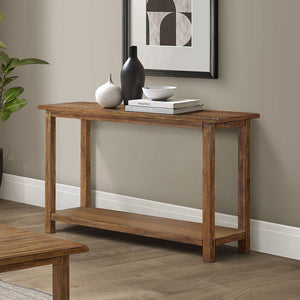 English Elm Castleton Modern Distressed Brown Wood Console Table - Stylish Entryway & Living Room Storage Solution B062P375517