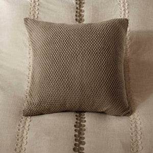 JLA Home Madison Park Signature - Comforter Chateau 9-Piece Set by Madison Park Signature — Linen-Feel Texture, Soutache Embroidery, Removable Insert 110 L x 96 W x 1.5H MPS10-208