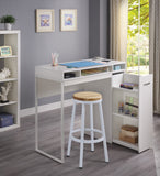 OSP Home Furnishings Ravel 47"W Desk with Storage White