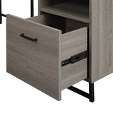 OSP Home Furnishings Hagney Lane L-Shape Desk Farm Oak