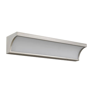 English Elm 24-inches Brushed Nickel Led Vanity Bar with Silk Glass Diffuser for Bath Mirrors B370P444044