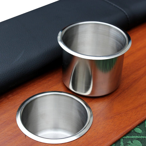 English Elm 96" Oval Poker Table Seats 10 with Speed Felt Surface Stainless Steel Cup Holders Green W2748S00051